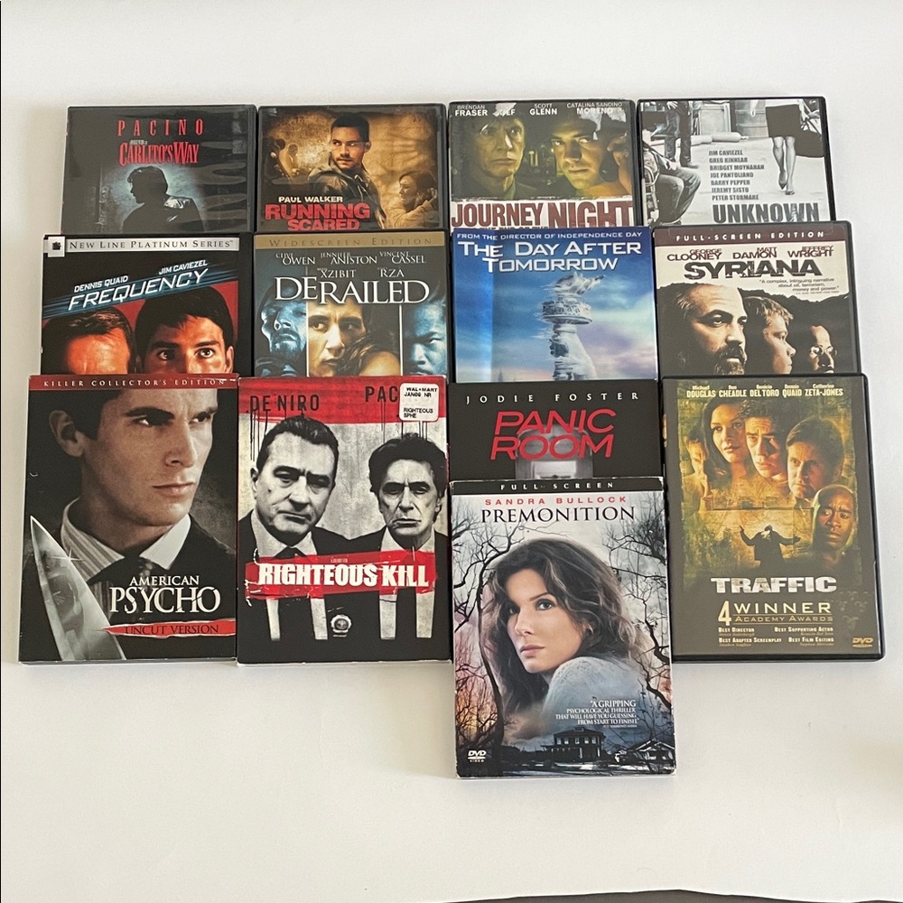 Crime Thriller DVDs: American Psycho, Carlito’s Way, Panic Room, Righteous Kill